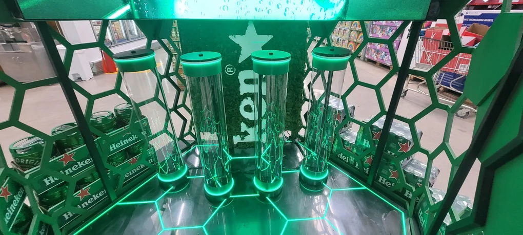 Ativação Heineken em funcionamento